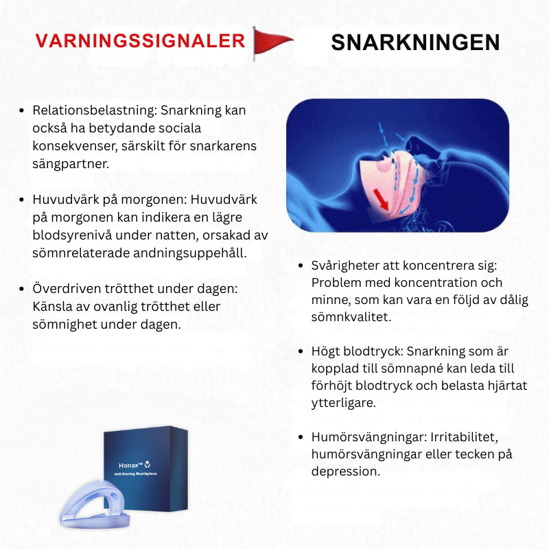 Honax™ Anti-Snark-Munstycke – Stoppa Snarkning och Förbättra Sömnkvalitet