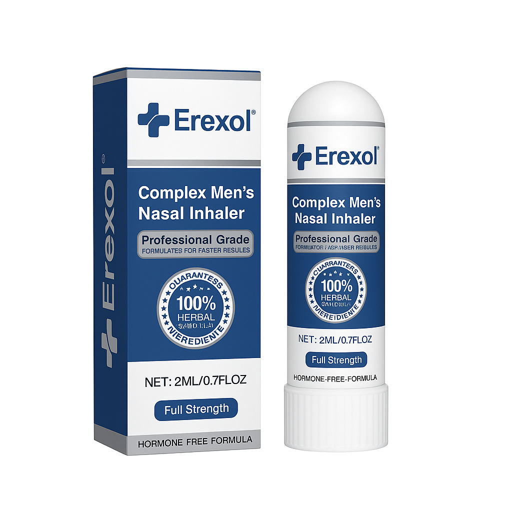 Erexol™ Inhalator | Stenhårde erektioner på 5 minutter – uden piller!