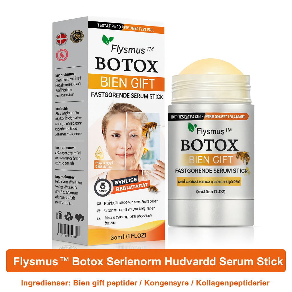 Tillverkad och skickad från Sverige – Flysmus™ Botox Bivengift Uppstramande Serumstick