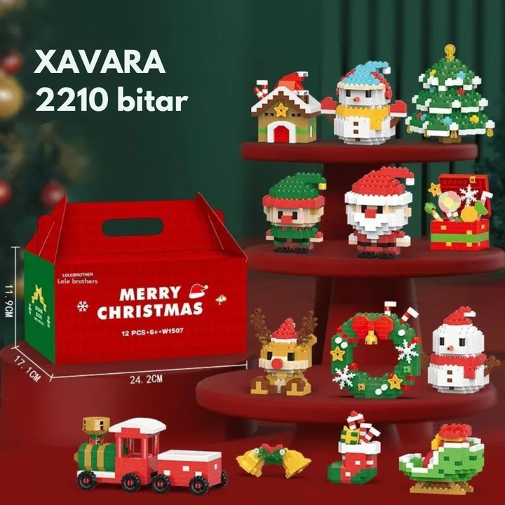 Jultomtens Byggklossar™ – 12 julfigurer för hela familjen