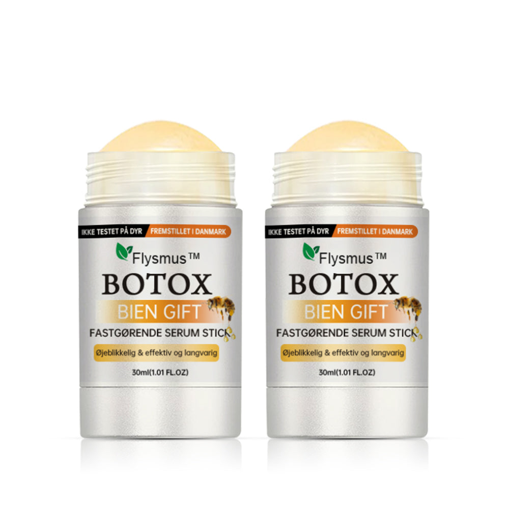 Tillverkad och skickad från Sverige – Flysmus™ Botox Bivengift Uppstramande Serumstick