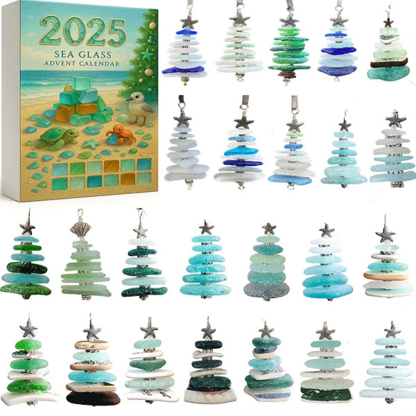 🌊 Adventskalender med sjöglas-julgran 2025