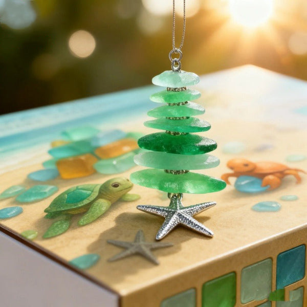 🌊 Adventskalender med sjöglas-julgran 2025