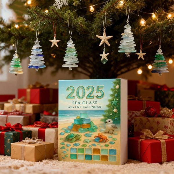 🌊 Adventskalender med sjöglas-julgran 2025