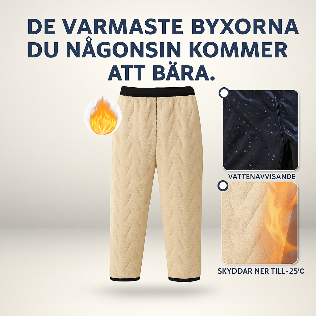 ArcticPants™ | Säg hejdå till stela, iskalla ben – rör dig varmt och fritt