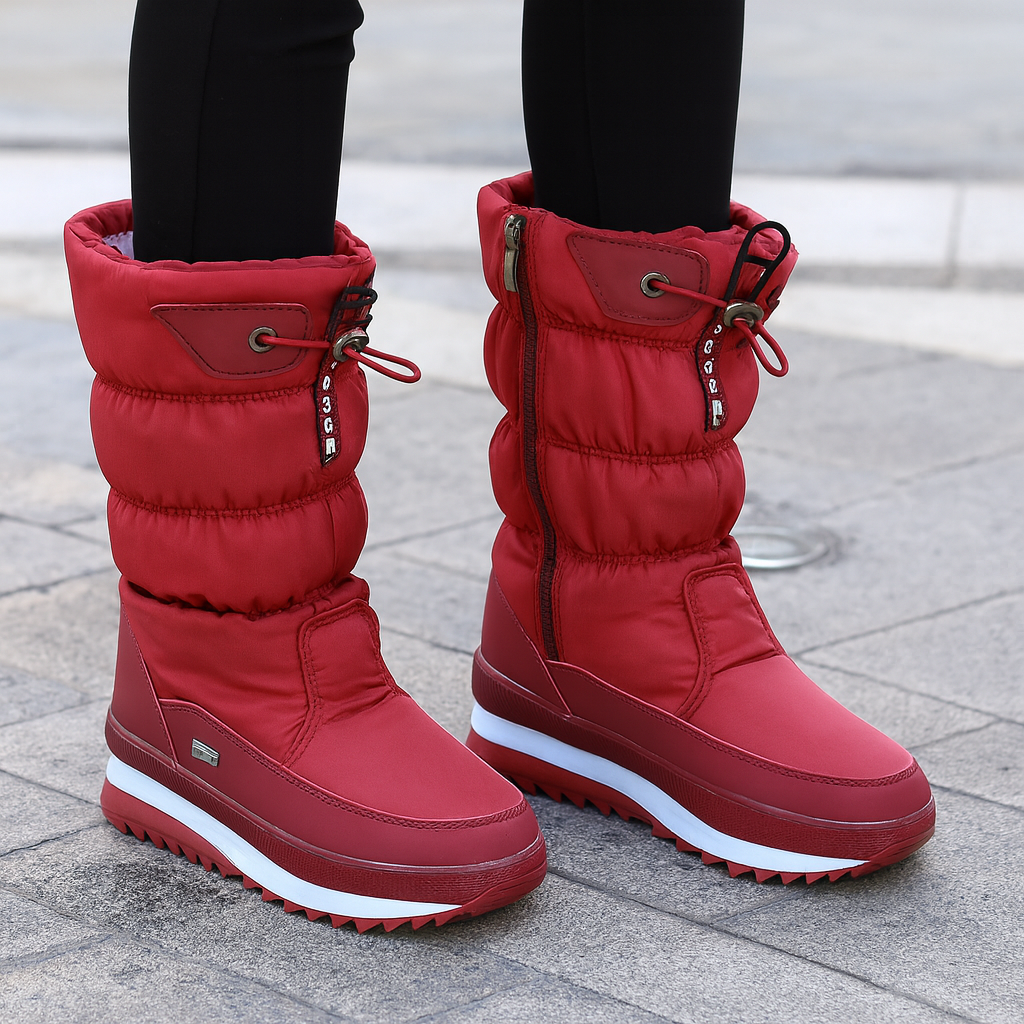 EverWarm™ | Halkfria och Vattentäta Snöstövlar i Fuskpäls