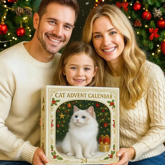 Julekalender med 24 festlige katte