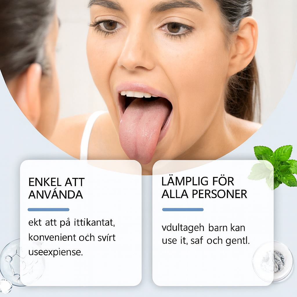 OralMint™ | Säg adjö till beläggningar på tungan, dålig lukt och bakterier