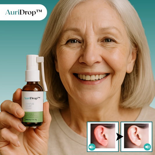 AuriDrop™ -  Spray för omedelbar lindring av tinnitus | Eliminerar ringningar och surr i öronen inom 48 timmar!