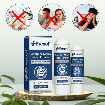 Erexol™ Inhalator | Stenhårde erektioner på 5 minutter – uden piller!