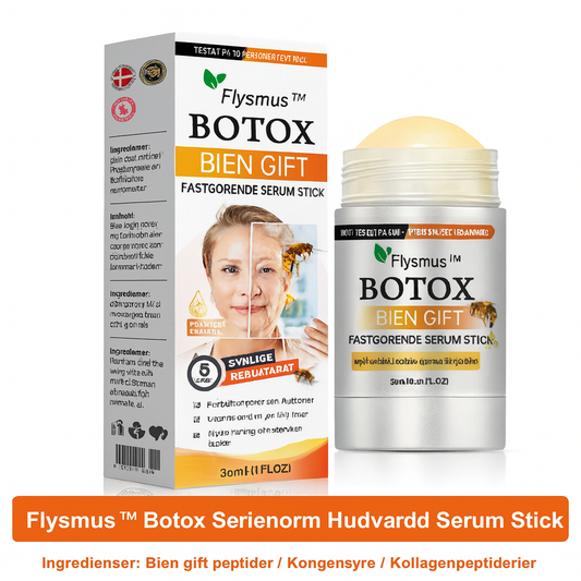 Tillverkad och skickad från Sverige – Flysmus™ Botox Bivengift Uppstramande Serumstick