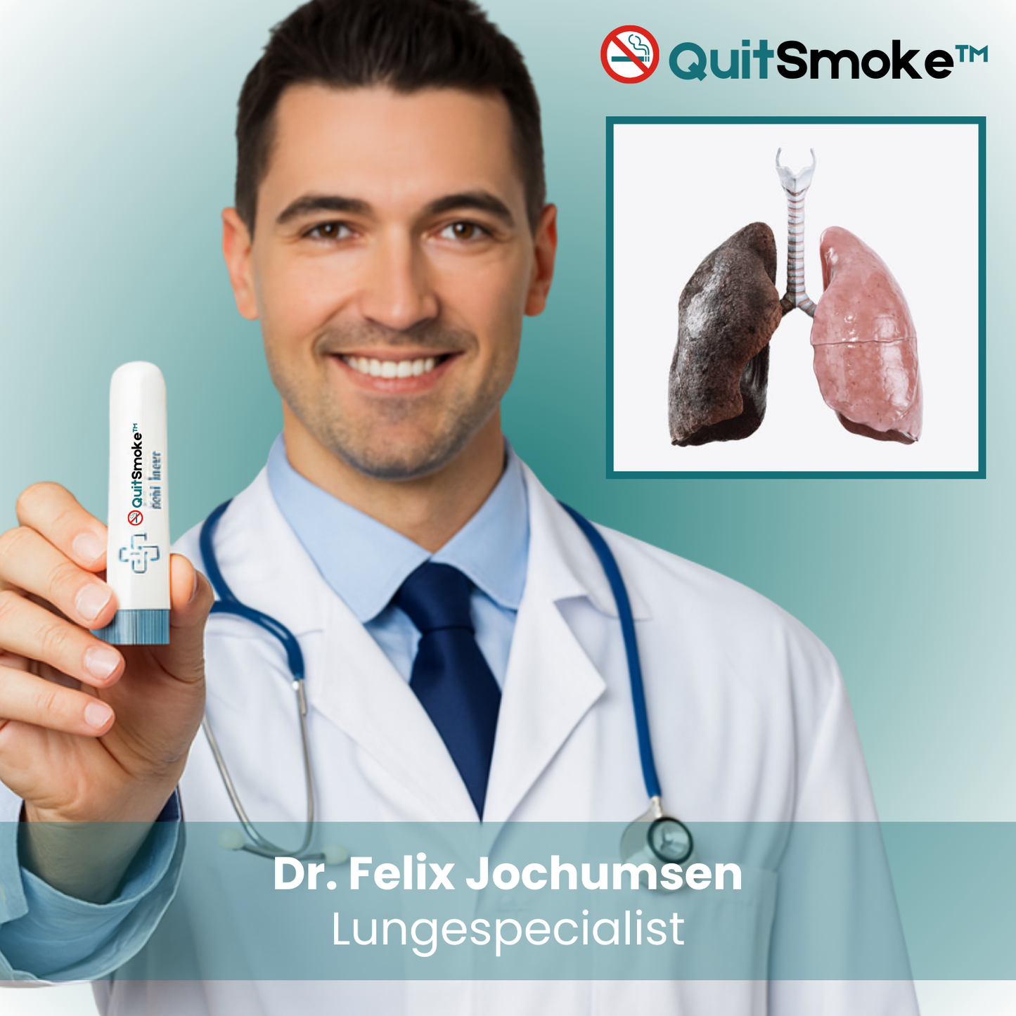 QuitSmoke™ Avancerad inhalator för rökavvänjning