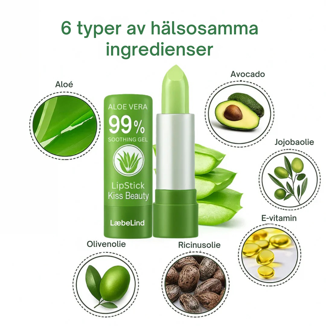 LæbeLind™ | Magisk färgförändring och silkesmjuka läppar med aloe vera