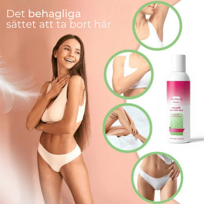 GlatHud™ | Hårborttagningsskum | Bli av med inåtväxande hårstrån och tråkig daglig rakning!