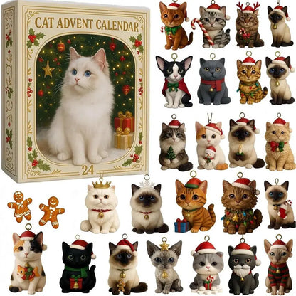 Julekalender med 24 festlige katte